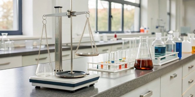 OHAUS Balance as a Value Alternative An OHAUS Adventurer balance in a university chemistry lab