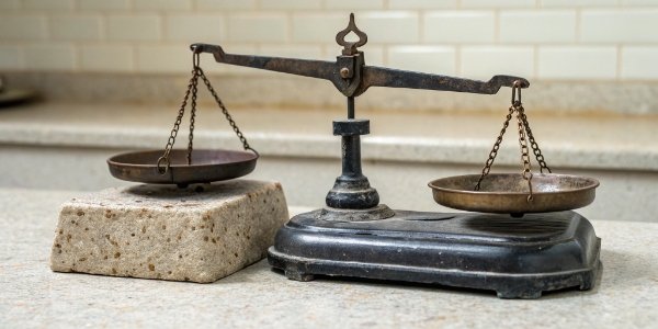 Effect of Uneven Surface on Scale Accuracy A comparison image showing a scale on a level surface versus an uneven one