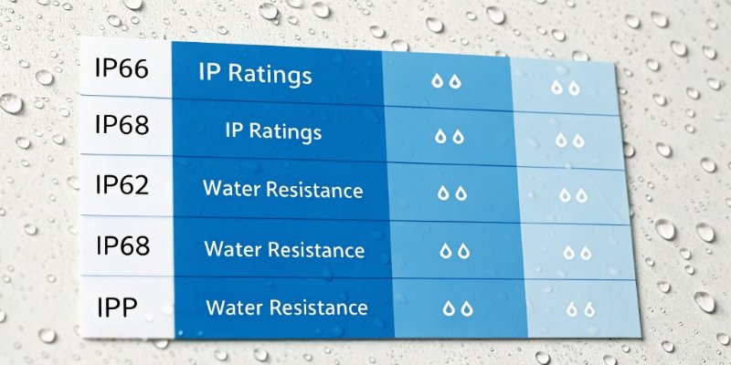Understanding IP Ratings for Scales Chart explaining IP rating numbers for water protection