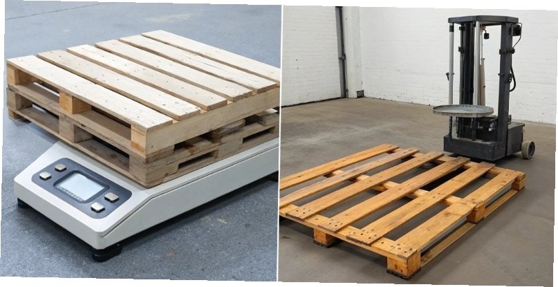 Lab Scale vs. Industrial Platform Scale A side-by-side comparison of a small, precise lab scale and a large, heavy-duty pallet scale.