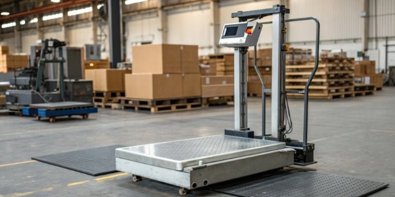 What other factors should be considered when purchasing an industrial scale, besides the type?