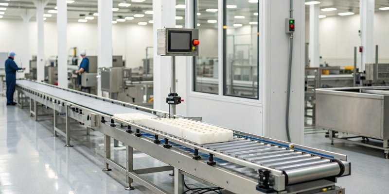 Advanced Functions of Industrial Scales An industrial scale integrated into an automated production line