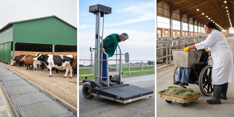 Surprising Industrial Scale Applications a collection of industrial scales in various settings