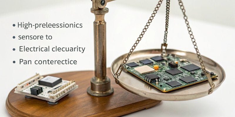 How High Precision Scales Work An infographic showing the internal components of a high precision scale, highlighting the sensor and electronics