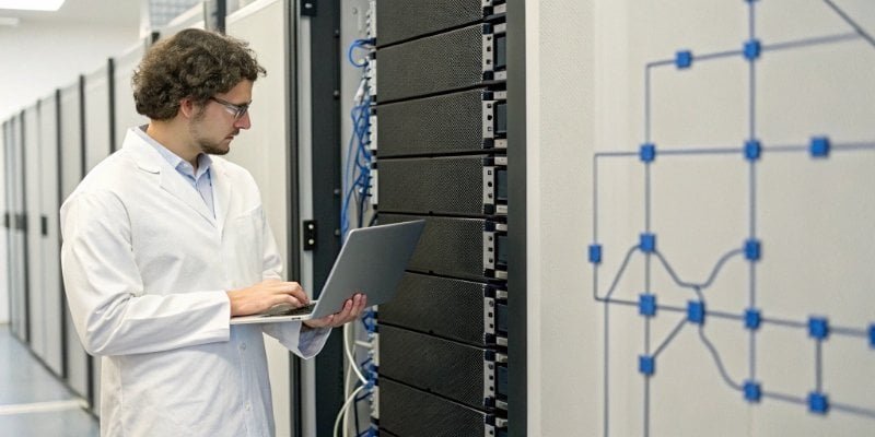 Scale to LIMS Data Flow Diagram showing a scale sending data directly to a LIMS database