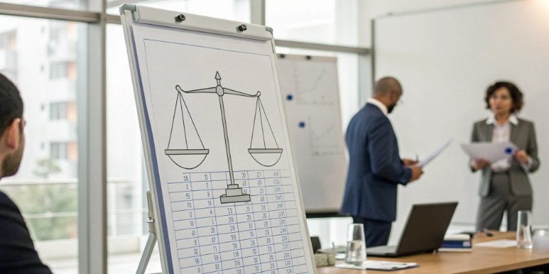 Balancing scale specifications on a chart