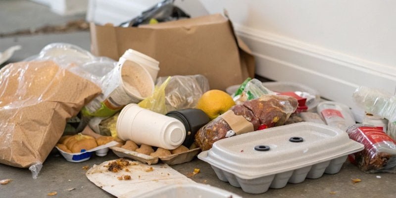 A pile of discarded product due to incorrect weight measurements