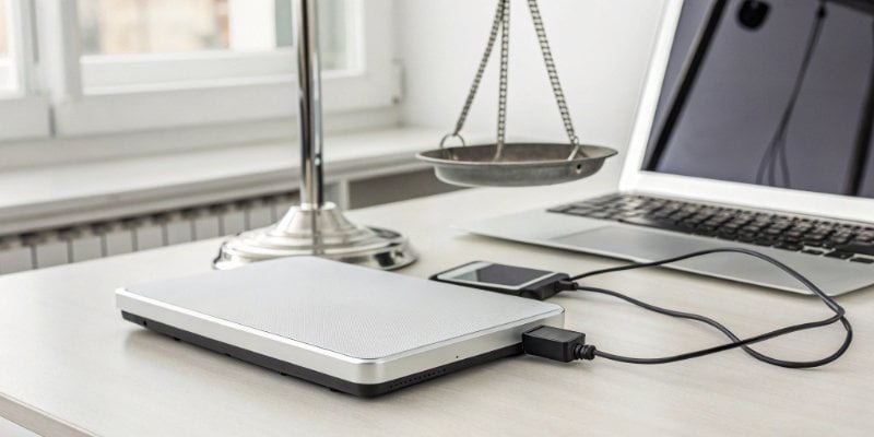 Connecting a weighing scale to a computer