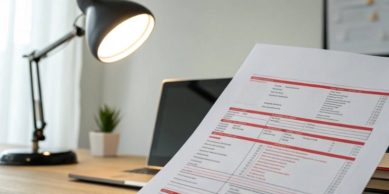 Hidden Shipping Fees on Invoice A complex shipping invoice with hidden fees highlighted in red.