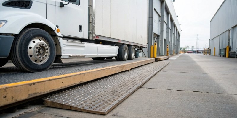 Weighing for Commerce and Trade Truck on a weighbridge scale