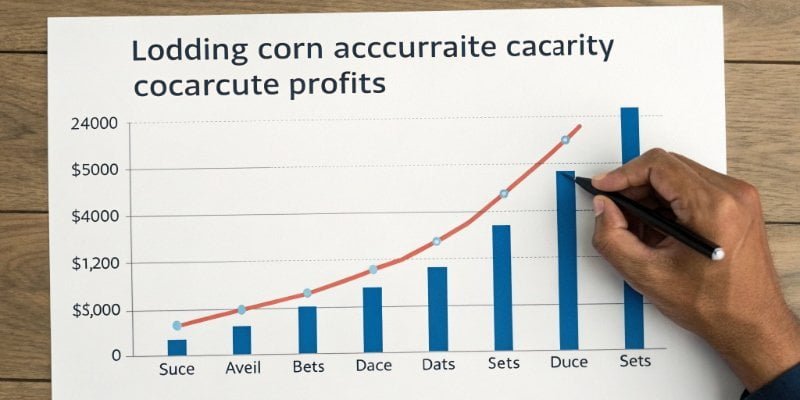 Chart showing declining profits due to inaccurate measurements