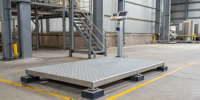 Achieving Accuracy in Industrial Environments A well-installed, heavy-duty platform scale in a factory setting