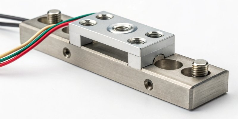 Accuracy of Electronic Scales A close-up of a digital load cell, the core component of an accurate electronic scale.