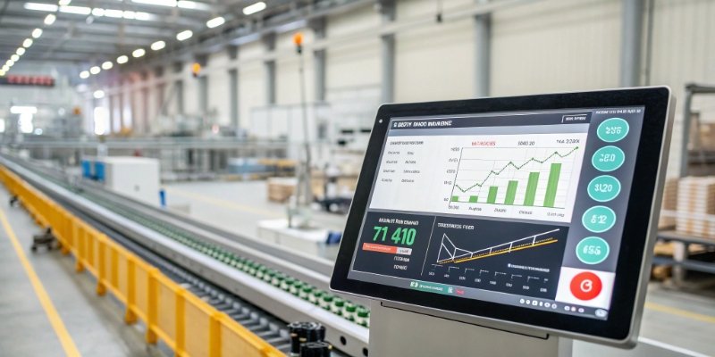 Weighing Data Integration and Management Dashboard showing data from various weighing points in a factory