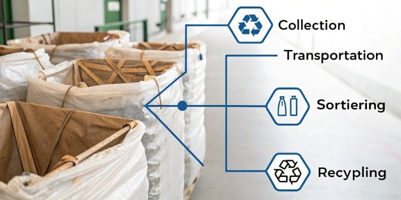 Waste Management and Recycling Process A flowchart of the waste management process