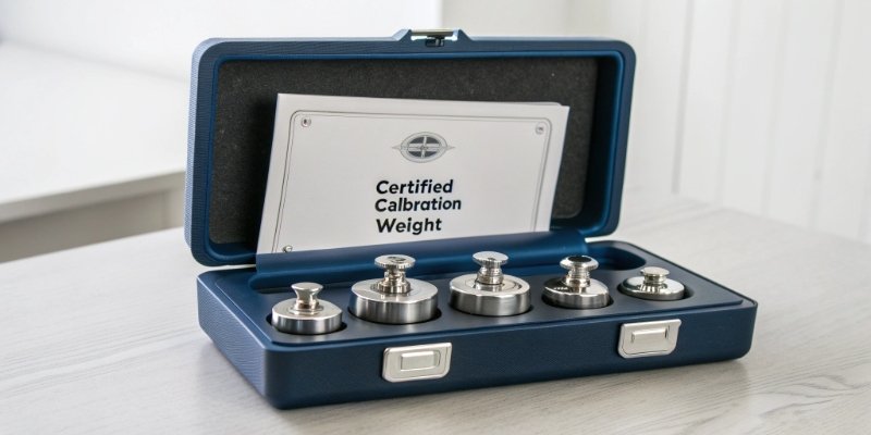 Professional Scale Calibration Weights A certified calibration weight set in a protective case