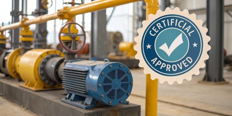 ATEX Intrinsically Safe Certification Mark A certification label for ATEX or IECEx on an industrial scale
