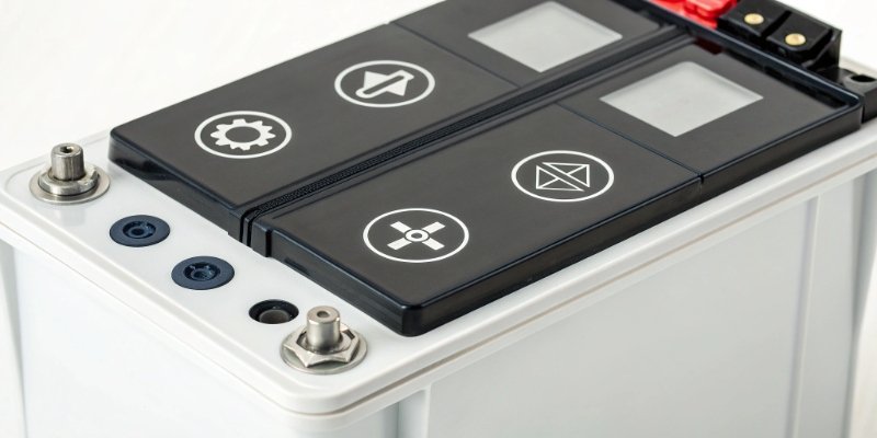 Overcoming Digital Scale Disadvantages A diagram showing a digital scale with a battery backup icon and a shield icon representing electronic protection.