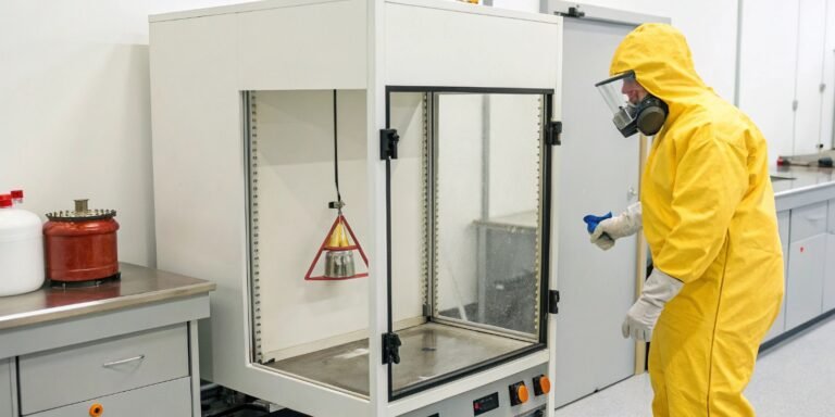 I need to use a balance in a flammable or hazardous environment. Are there products that meet safety standards?