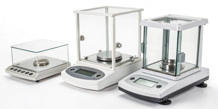 What are the different types of laboratory balances?