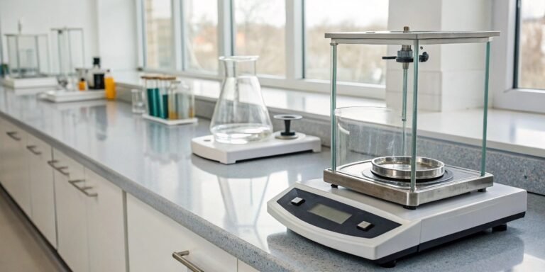 What is the main difference between an analytical balance and a precision balance?