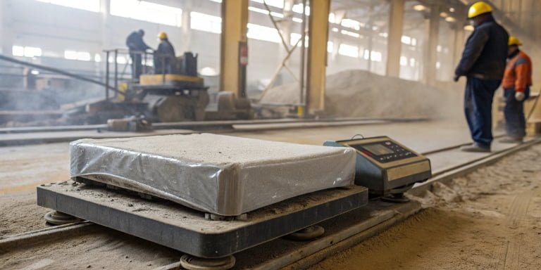 Which type of electronic scale is most suitable for humid or dusty industrial environments?