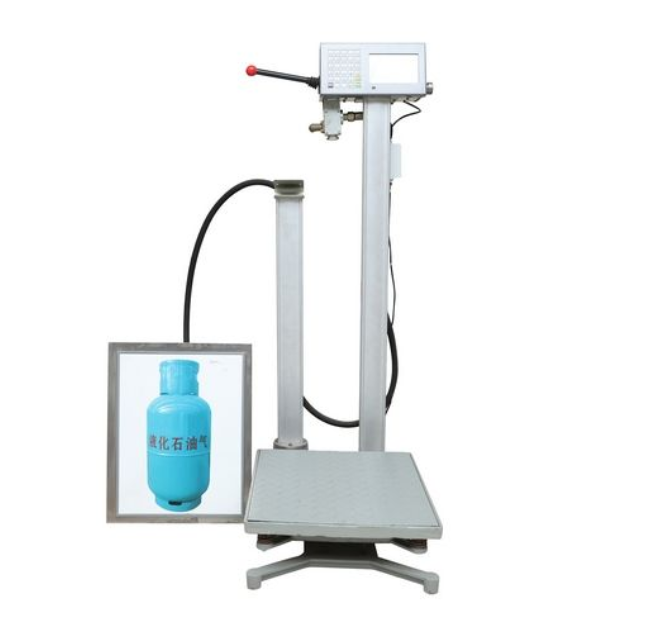 Gas filling scale – pole type