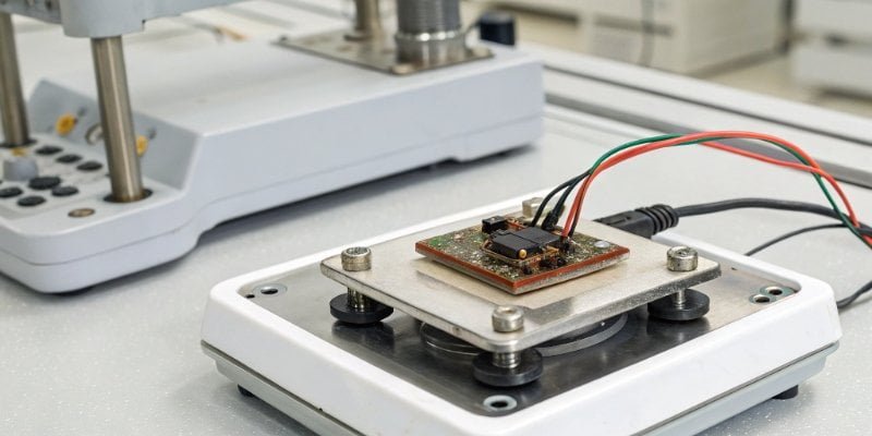 An illustration showing how a load cell in a digital scale works