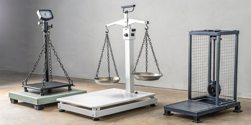 Top Weighing Companies Comparison A collage of various industrial weighing scales from different companies