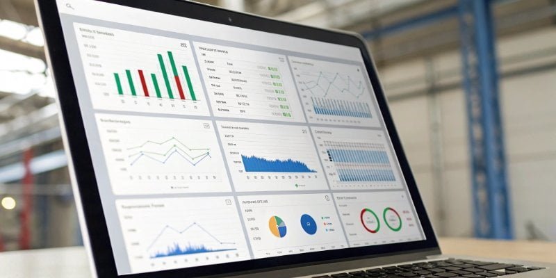 Weighbridge Software Interface a computer screen showing modern weighbridge software interface