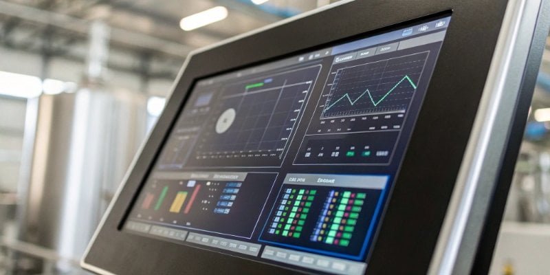 Close-up of a PC scale interface showing complex data and software integration, not just weight.