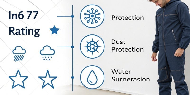 Infographic explaining IP67 rating numbers