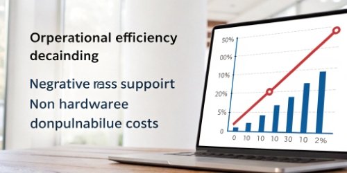 A chart showing operational efficiency plummeting while support costs skyrocket