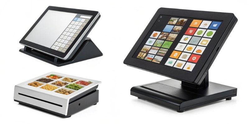 4 Types of POS Systems Four different POS system interfaces on various devices