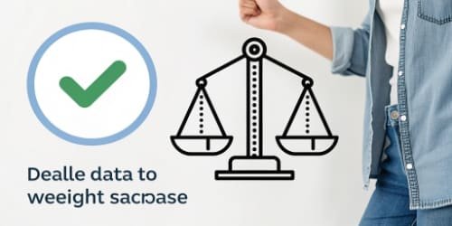 Improved Data Accuracy A graphic showing a checkmark for accuracy next to a scale icon.