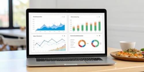 Popular Restaurant Software Dashboard of a popular restaurant inventory software