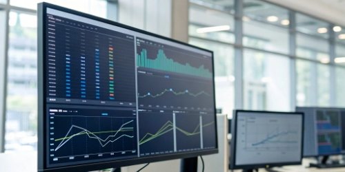 A dashboard showing real-time inventory levels being updated automatically from a connected scale.