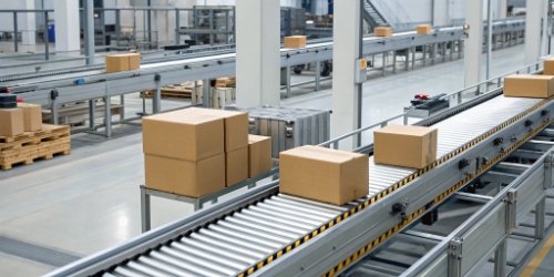 A fully automated conveyor system with scanning, weighing, and sorting capabilities