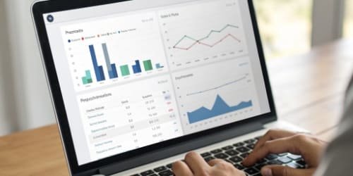 Streamline Restaurant Ordering Automated purchase order being generated on a screen