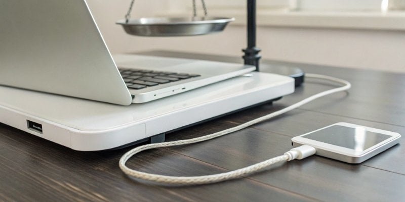Connecting a Scale to a Computer a diagram showing a weighing scale connected to a computer via various ports like USB and serial