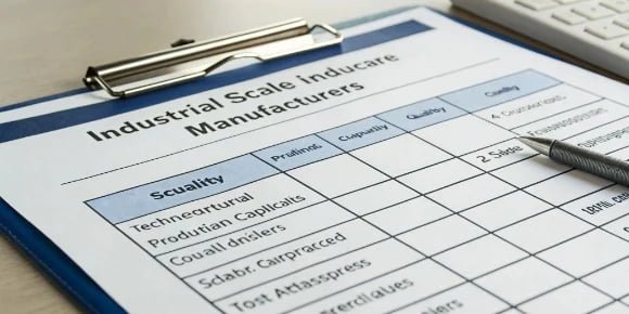Evaluating Scale Manufacturers A scorecard for evaluating industrial scale manufacturers