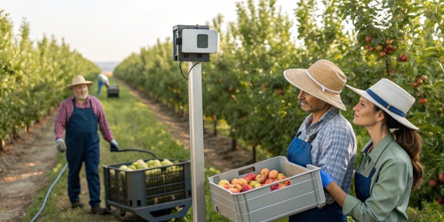 Modern digital weighing system with real-time data display