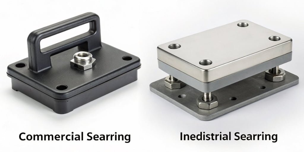 What are the differences between commercial and industrial weighing sensors?