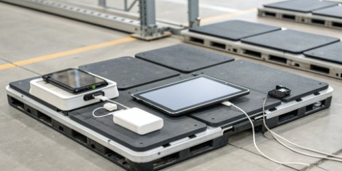 Flexible IoT Weighing System A modular IoT weighing scale connected to multiple devices like a tablet and a scanner.