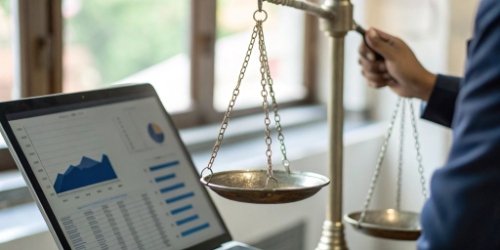 Integrating Weighing Data into Business Intelligence An illustration showing data streams from a weighing scale flowing into a central business intelligence dashboard.