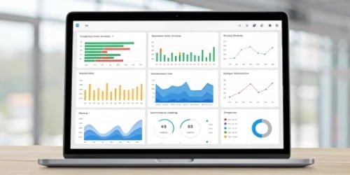A centralized dashboard showing real-time data from multiple industrial scales.