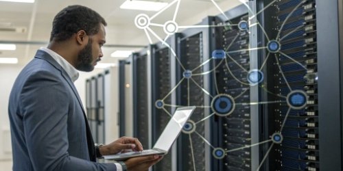 The Importance of Data Integration for a Single Source of Truth A diagram showing multiple data sources like ERP, CRM, and IoT scales all feeding into a single, unified database for BI analysis.