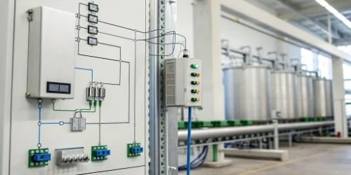 A diagram showing the Modbus protocol connecting a scale to a PLC