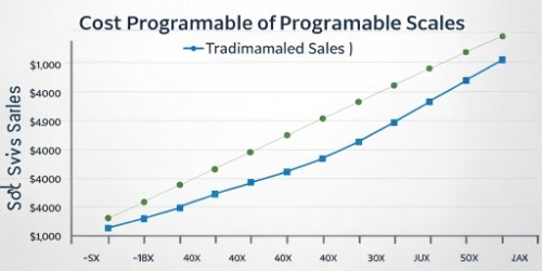 Chart showing cost savings of programmable scales over time