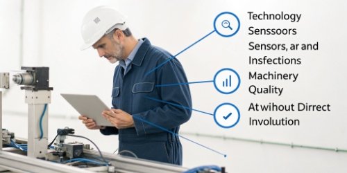 Diagram showing components of QC automation like sensors and software